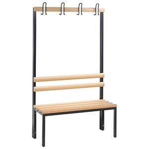 CP Garderobenbank mit Haken Basic 8050-100 S10000 buche Holz 100,0 cm