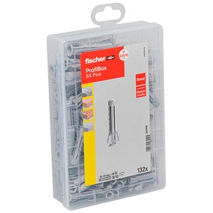 4048962482225 - fischer Profibox - SX Plus 567896 Universaldübel-Sortiment Ø 6 8 10 mm 30 40 50 mm 132 Stück