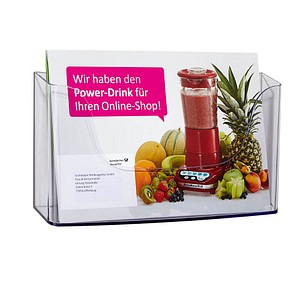 Wandprospekthalter transparent DIN A4