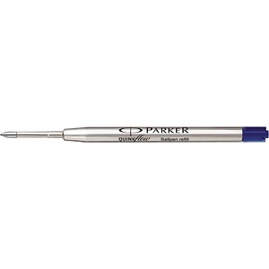 Parker Kugelschreibermine | mittlere Schreibspitze | blaue QUINKflow Tinte | 1 Ersatzmine für Kugelschreiber