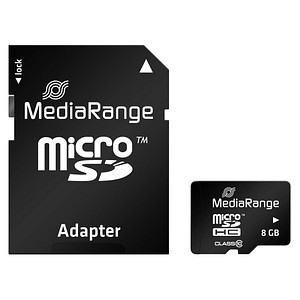 MediaRange Speicherkarte micro SDHC 8 GB