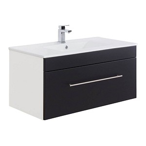 Waschtischunterschrank VIVA schwarz/weiß