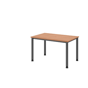 4032062310519 - HAMMERBACHER HS12 höhenverstellbarer Schreibtisch nussbaum rechteckig 4-Fuß-Gestell grau 1200 x 800 cm 4032062310519 - HAMMERBACHER HS12 höhenverstellbarer Schreibtisch nussbaum rechteckig 4-Fuß-Gestell grau 1200 x 800 cm