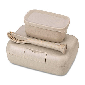 koziol Lunchboxen-Set Candy Ready beige, 1 Set