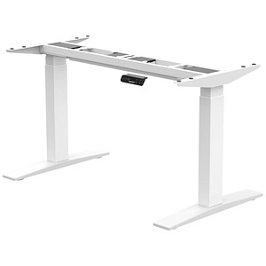 FlexiSpot E9 elektrisch höhenverstellbares Schreibtischgestell weiß ohne Tischplatte, T-Fuß-Gestell weiß 110,0 – 190,0 x 68,0 cm