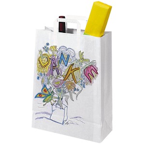 VP Papier-Tragetaschen Topcraft weiß 32,0 x 42,0 cm, 250 St.