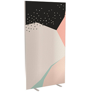 PAPERFLOW Trennwand easyScreen Colour, 61023 bunt 94,0 x 173,4 cm, 1 St.