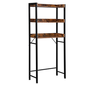 VASAGLE Waschmaschinenregal braun, schwarz 63,0 x 165,0 x 24,8 cm, 1 St.