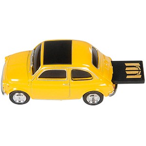USB-Stick Fiat 500 gelb, schwarz 32 GB