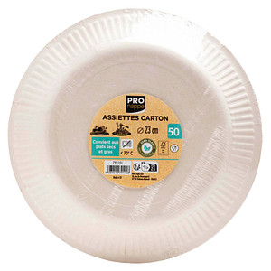 PROnappe Pappteller 23,0 x 23,0 cm, 50 St.