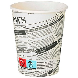 Image of 20 Pkg. Pap St Trinkbecher Pap.Newspr. 0,2l 50er