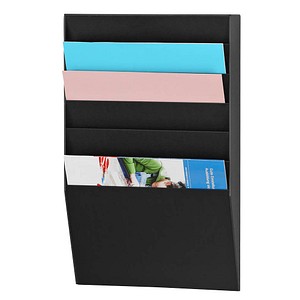3660141881929 - Paperflow - Prospekthalter 311 x 502 x 79 cm (b x h x t) din A4 Polystyrol schwarz 6 Fächer