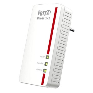 4023125027895 - FRITZ! 1260E Powerline-Adapter 1200 Mbit s WLAN AC (bis 866 MBit s brutto 5 GHz) und N (bis 400 MBit s brutto 24 GHz) verbindet PC Tablet Smartphone Drucker und andere netzwerkfähige Geräte