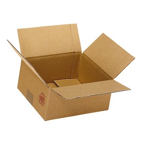 Nestler Wellpapp-Faltkartons 2-wellig braun 21,3 x 21,3 x 20,8 cm Außenmaß, 20 St.