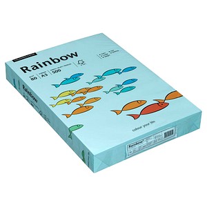 Rainbow Kopierpapier COLOURED PAPER mittelblau DIN A3 80 g/qm 500 Blatt Rainbow Kopierpapier COLOURED PAPER mittelblau DIN A3 80 g/qm 500 Blatt