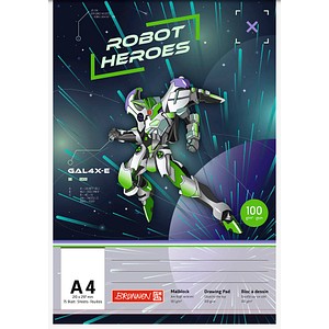 4061947134360 - Malblock ROBOT HEROES DIN A4 4061947134360 - Malblock ROBOT HEROES DIN A4