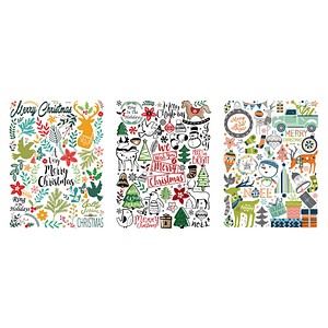 4006166937682 - Dekoartikel Transfer-Sticker Rub on X-Mas mehrfarbig