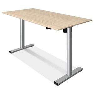 4044917450127 - Move 1 base elektrisch höhenverstellbarer Schreibtisch lichtgrau rechteckig T-Fuß-Gestell silber 1800 x 800 cm 4044917450127 
