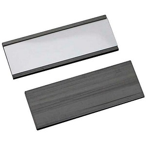 SPRINTIS Etikettenhalter magnetisch schwarz 10,0 x 3,0 cm, 2x 100 St.