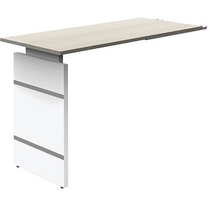 4044917437739 - Anbautisch Priola ahorn weiß rechteckig 1000 x 600 x 680 - 760 cm