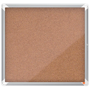 Nobo Schaukasten Premium Plus 1902562, 6xA4, braun, Kork, pinnbar 5028252063876 Nobo