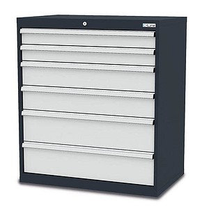 4057211001612 - C-Line Schubladenschrank anthrazit 6 Schubladen 900 x 575 x 1020 cm