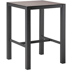 BEST Gartentisch Rhodos anthrazit quadratisch 80,0 x 80,0 x 109,5 cm