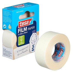 Tesa Paper Klebefilm - Transparent - 19 mm x 33 m