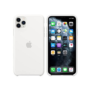 Silikon Case Handy-Cover für Apple iPhone 11 Pro Max weiß