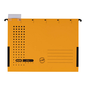 4002030851627 - Hängetasche chic A4 230g qm Karton mit Leinenfröschen gelb VE=5 S