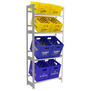 8425437119538 - Getränkekistenregal SIMONBOTTLE 4 8425437119538 silber 800 x 300 x 2000 cm 8425437119538 Simonrack