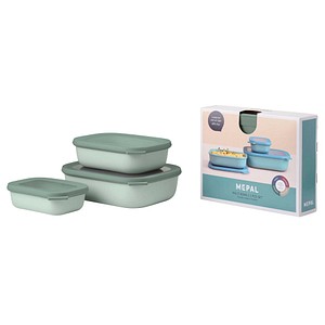 8720294018773 - Frischhaltedose Cirqula 7 cm hoch grün nordic sage im SET 05 10 20 Liter BPA Frei 8720294018773 3 Stück