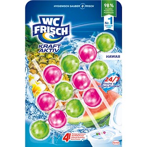 WC FRISCH Kraft Aktiv WC-Duftspüler Hawaii 3 Stück