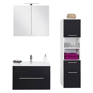Badmöbel-Set VIVA schwarz/weiß