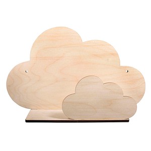 4006166785115 - Holzbausatz Wandregal Wolke natur 4006166785115 - Holzbausatz Wandregal Wolke natur