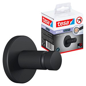 tesa Handtuchhaken MOON schwarz matt, 1 St.