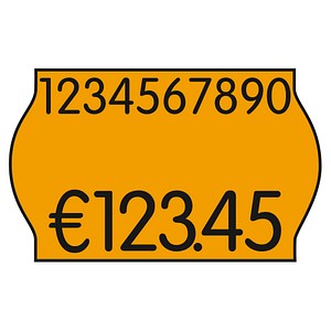 5706230129461 - Preisetiketten 70-21M-0-032 26x16mm leuchtorange permanent 14400 Etiketten 5706230129461 70-21M-0-032 12 Rolle