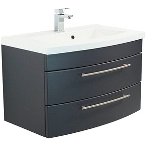 4251461514490 - POSSEIK Waschbecken mit Unterschrank LUNA anthrazit 820 x 490 x 532 cm