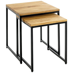 HAKU Möbel Beistelltische-Set Holz eiche >> büroshop24