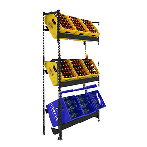 8425437129612 - Getränkekistenregal SIMONBOTTLE 3 8425437129612 anthrazit 1000 x 300 x 1800 cm 8425437129612 Simonrack