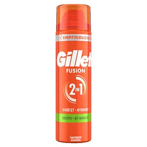 Gillette Fusion Rasiergel Für Bartpflege Für Herren (200 Ml), Mit Mandelöl, Für Empfindliche Haut, 5‑In‑1‑Effekt: Reinigt, Pflegt, Schützt, Erfrischt Und Beruhigt, Geschenk Für Herren - Bild 2