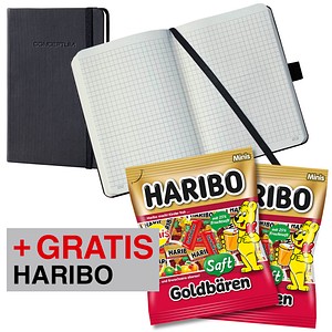 AKTION: SIGEL Notizbuch CONCEPTUM® DIN A5 kariert + GRATIS 2 Beutel HARIBO SAFTGOLDBÄREN 220,0 g