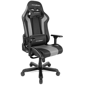 4260496572955 - Gaming Stuhl King Serie Größe XL OH-KA99-NG Kunstleder grau Gestell schwarz