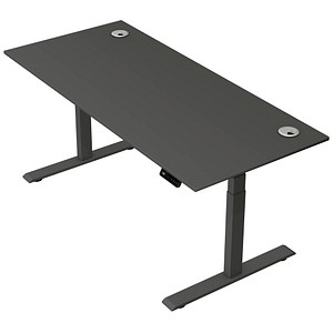 Kerkmann Move 2 Plus elektrisch höhenverstellbarer Schreibtisch anthrazit rechteckig, T-Fuß-Gestell anthrazit 180,0 x 80,0 cm