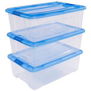7081445788114 - Aufbewahrungsbox Clear NTB 6295 außen 395x575x295cm Polypropylen transparent blau 7081445788114 IRIS Ohyama 7081445788114 - Aufbewahrungsbox Clear NTB 6295 außen 395x575x295cm Polypropylen transparent blau 7081445788114 IRIS Ohyama