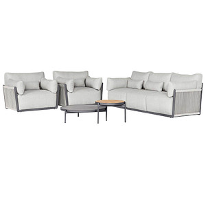 4043153120634 - Loungegruppe Bilbao anthrazit Kunststoff Metall 5-teilig 4043153120634 BEST
