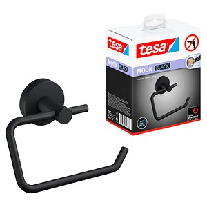 tesa Toilettenpapierhalter MOON schwarz, 1 St.