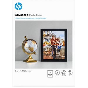 HP Fotopapier Q5456A DIN A4 glänzend 250 g/qm 25 Blatt