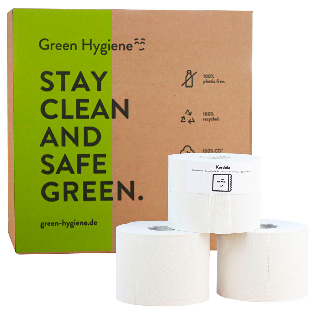 Green Hygiene® Toilettenpapier KORDULA 3-lagig 36 Rollen