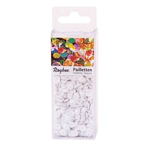 4006166602542 - Streu-Pailletten weiß gewölbt Ø 60 mm 4000 St 4006166602542 - Streu-Pailletten weiß gewölbt Ø 60 mm 4000 St